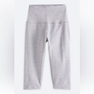 Beyond Yoga grey spacedye pedal pusher high waisted performance leggings